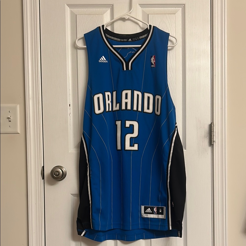Vintage Orlando Magic Adidas Blue Black Game Jersey Howard #12 Size Medium +2